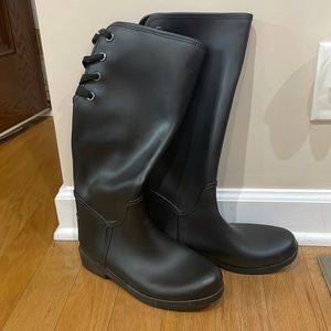Coach Tie-Back Rainboots